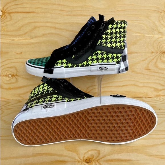 VANS SK8 HI TOP Multicolor Suede/Canvas Shoes - Picture 6 of 8